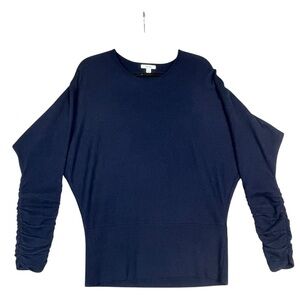 REISS Lisa Wool Cashmere Blend Dolman Sleeve Closet Staple Sweater - L